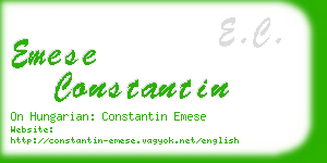 emese constantin business card